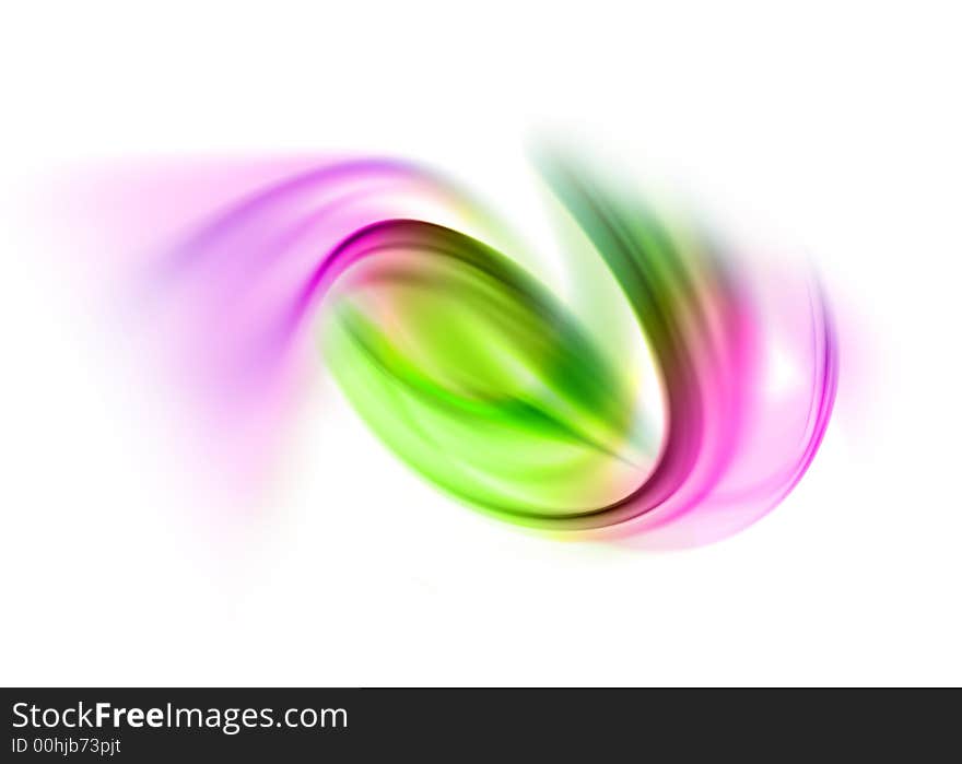 Abstract composition with flowing design