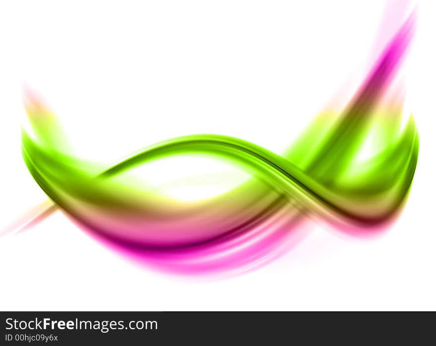 Abstract composition with flowing design