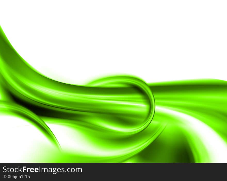 Abstract composition with flowing design