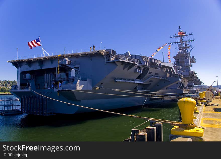 Aircraft Carrier Stern View