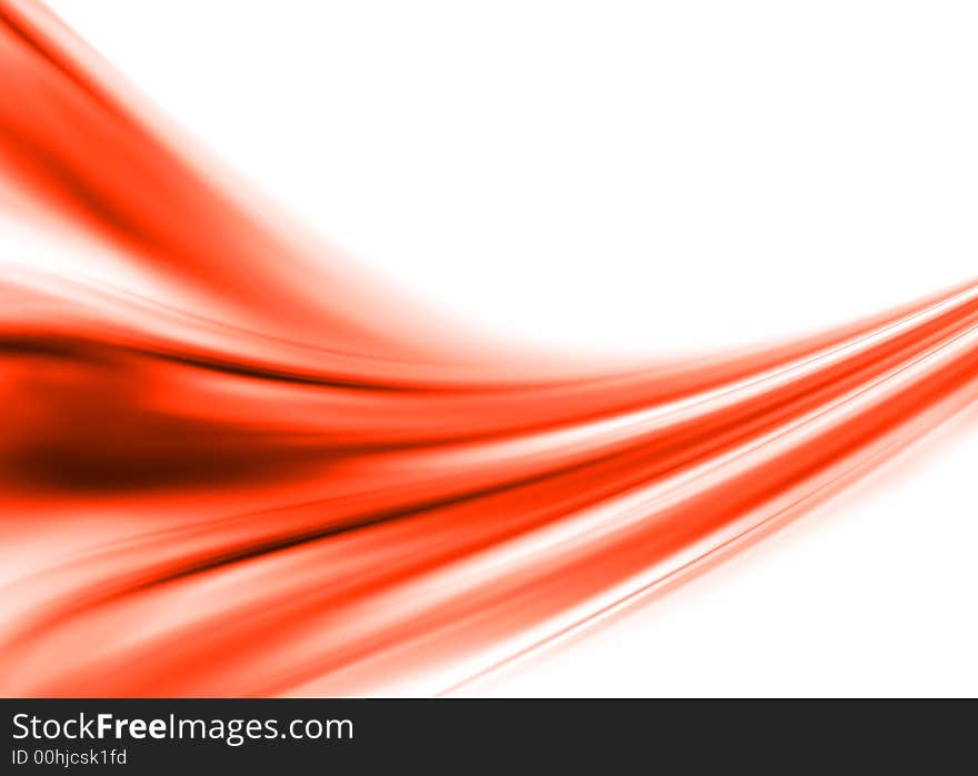 Abstract composition with flowing design