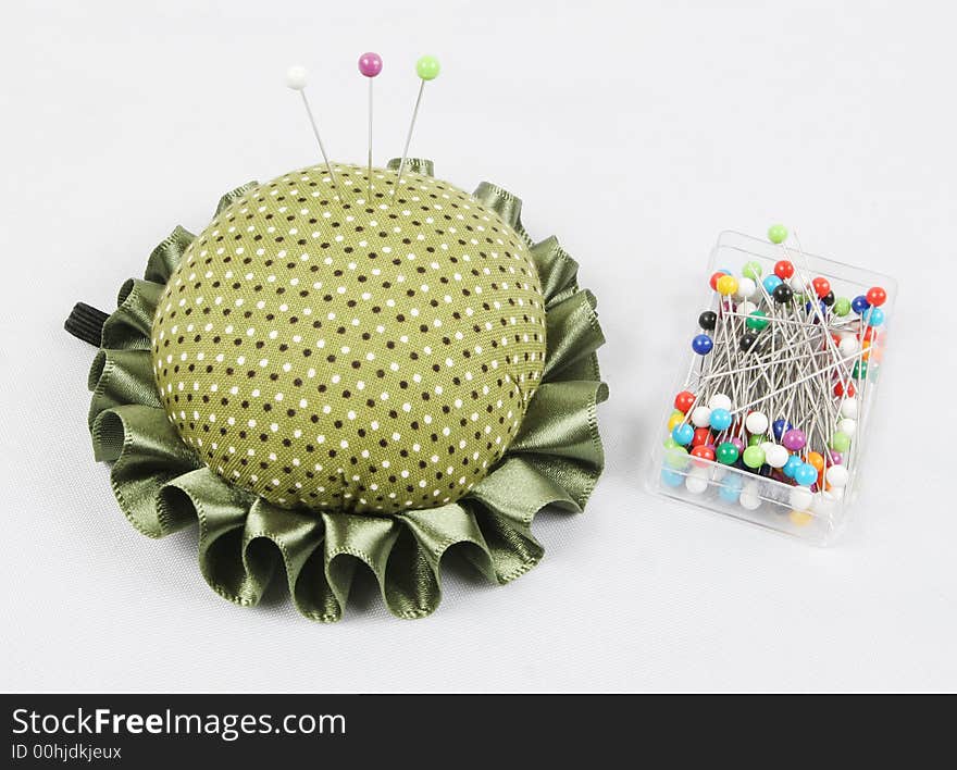 Pin Cushion And Pins