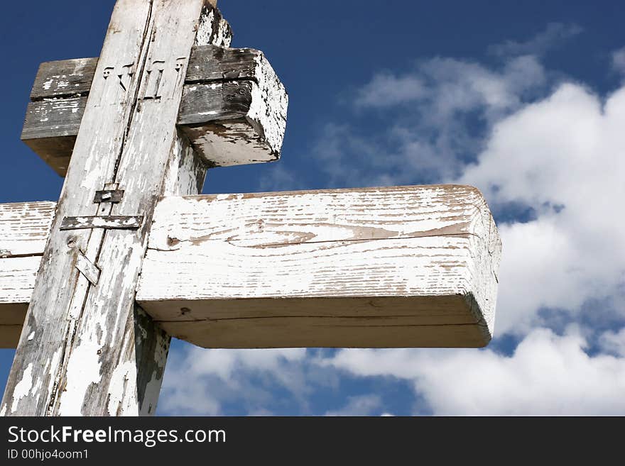 The cross and the sky. The cross and the sky