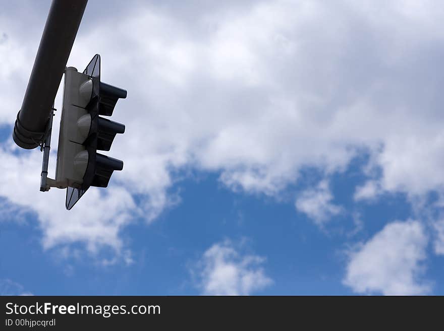 Traffic Light into sky