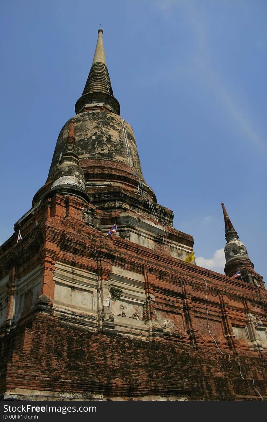 Ancient architecture of Thai buddhist temple at Bangkok. Ancient architecture of Thai buddhist temple at Bangkok