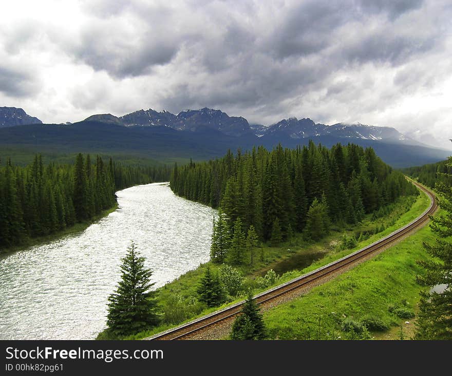 Beautiful canadian rockies in Banff