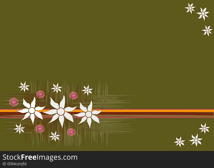 Background of Australian flannel flowers and gum blossoms with strips. Background of Australian flannel flowers and gum blossoms with strips