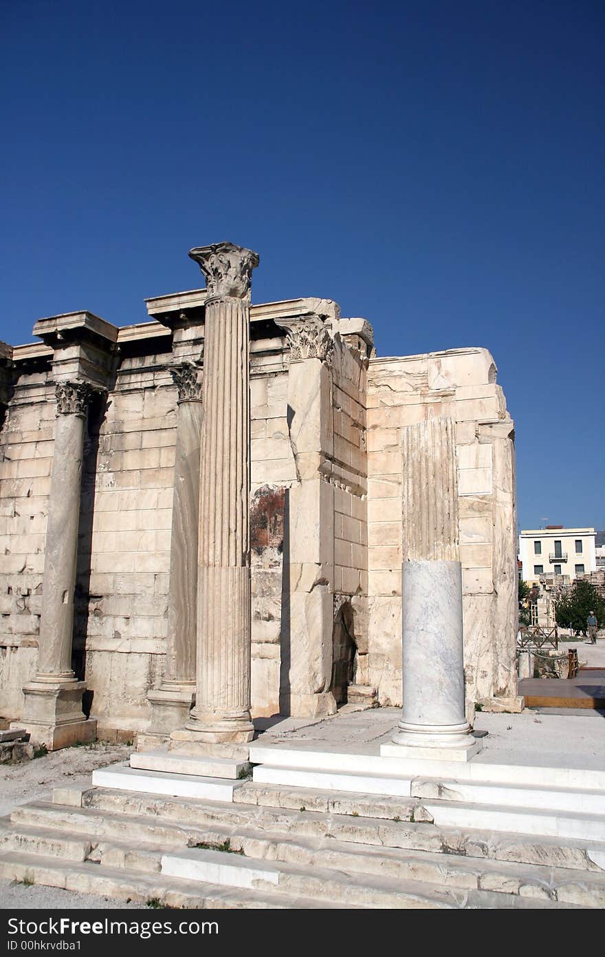 Pillars from adrian's library athens greece. Pillars from adrian's library athens greece