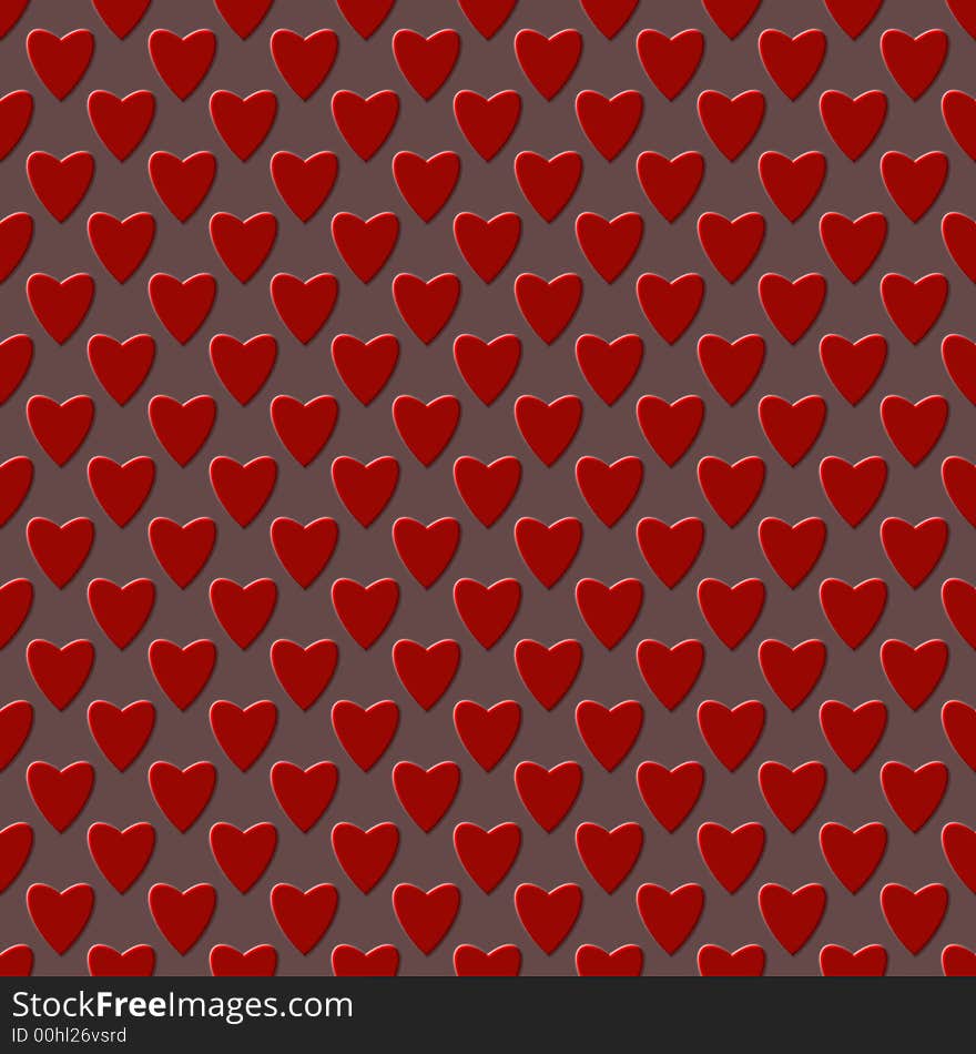 Red hearts