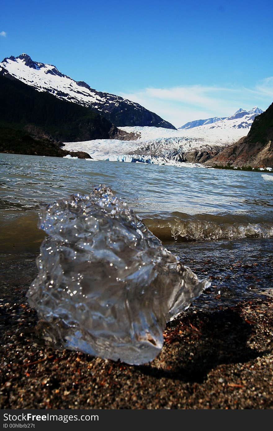 Mendenhall Glacier ice-chunk