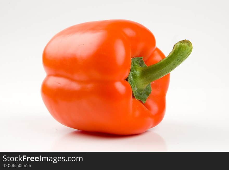 Perfect orange bell pepper