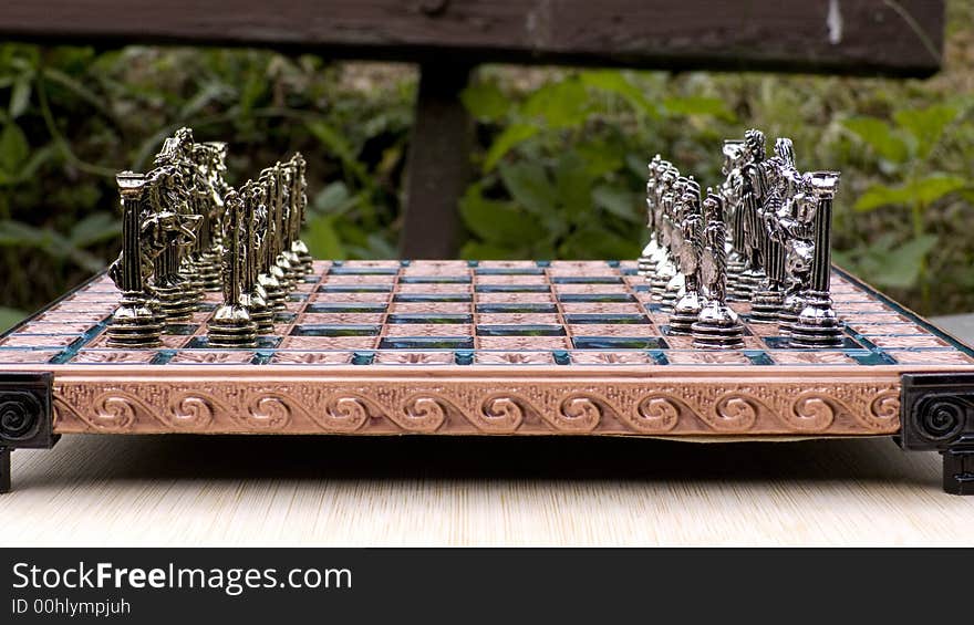 Chess game in the park