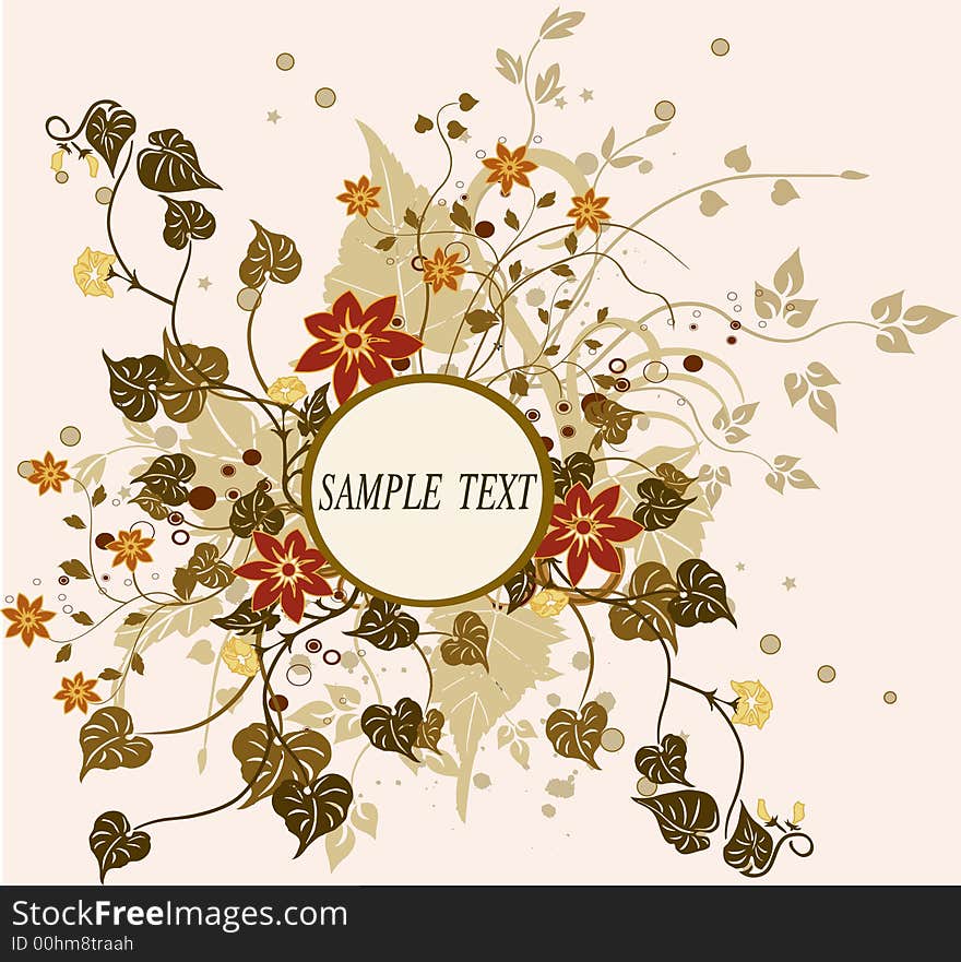 Abstract Floral Background