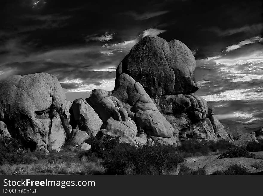 Sunset in Joshua Tree Nat Park