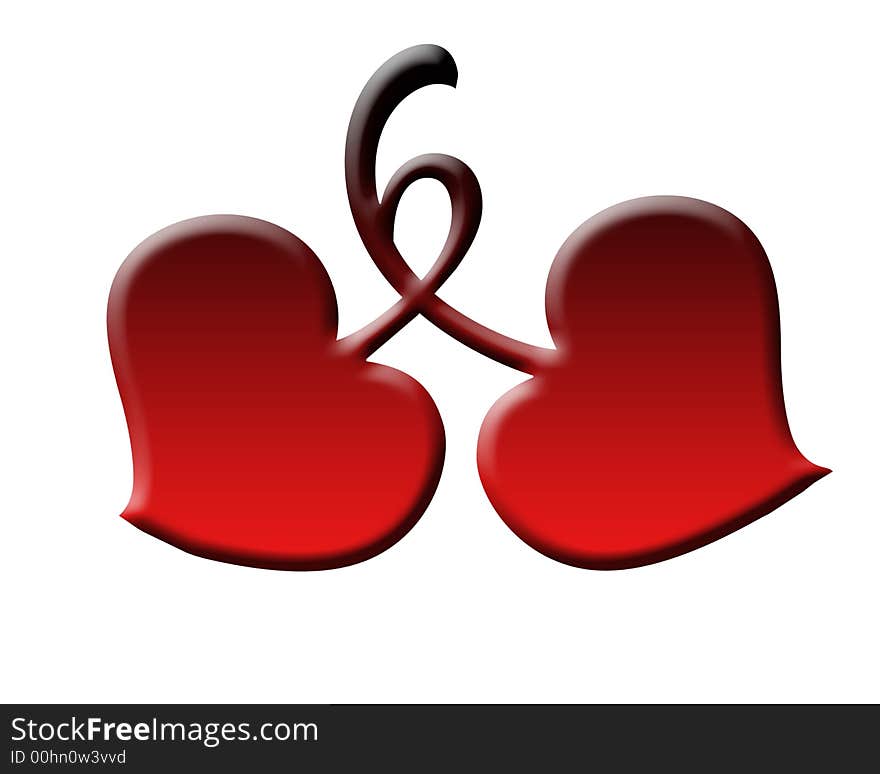 Couple of Hearts sign of being together