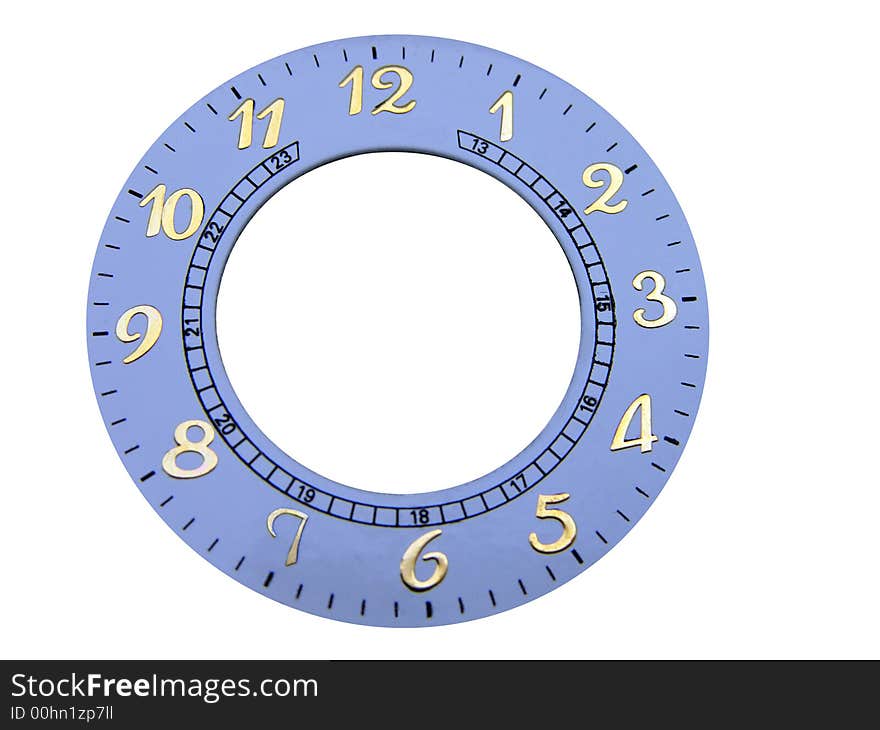 Genuine clock face for designers to use