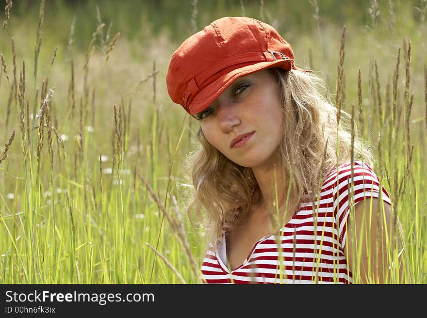 Woman with a hat