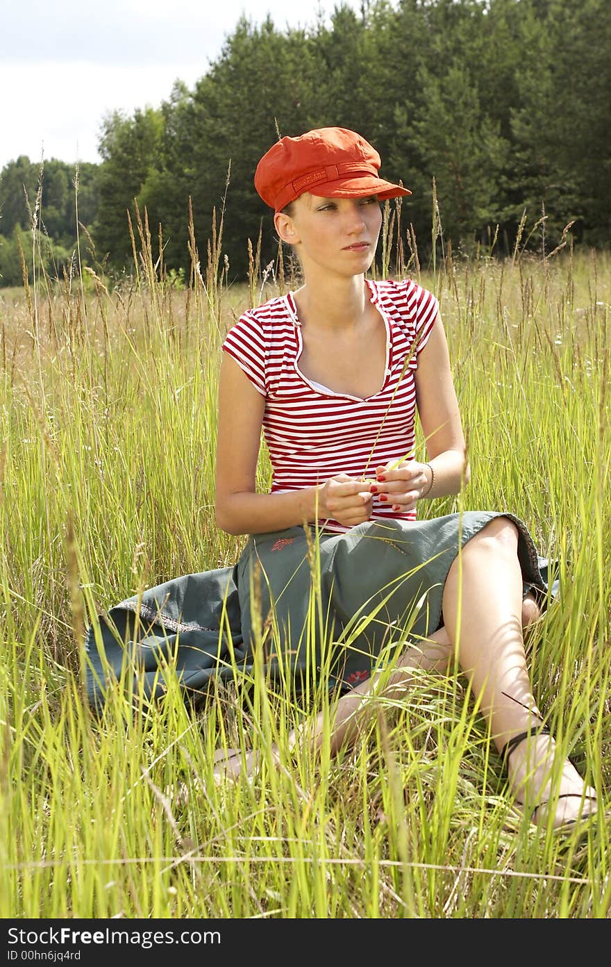 Woman with a hat