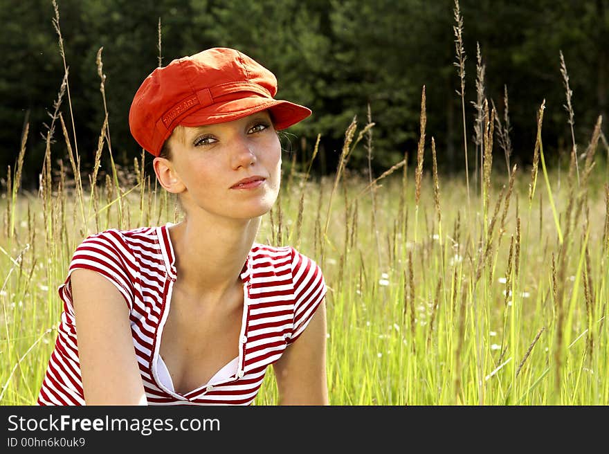 Woman with a hat