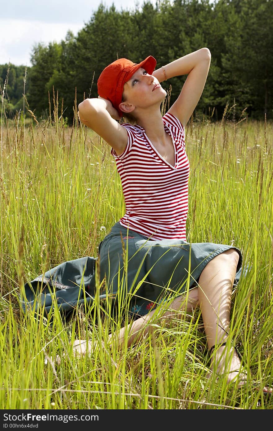 Woman with a hat