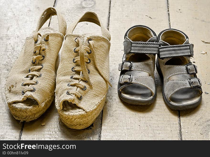 Beloved family grunge-children's and adult footwear