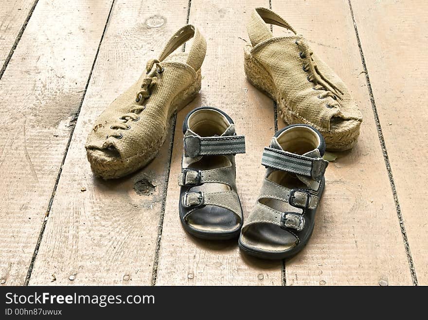 Beloved family grunge-children's and adult footwear