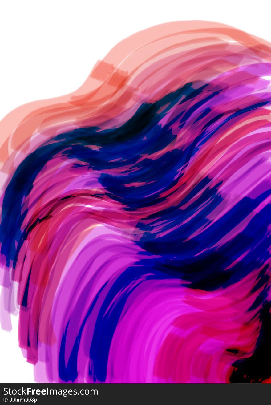 Abstract background with colored lines, curved lines.