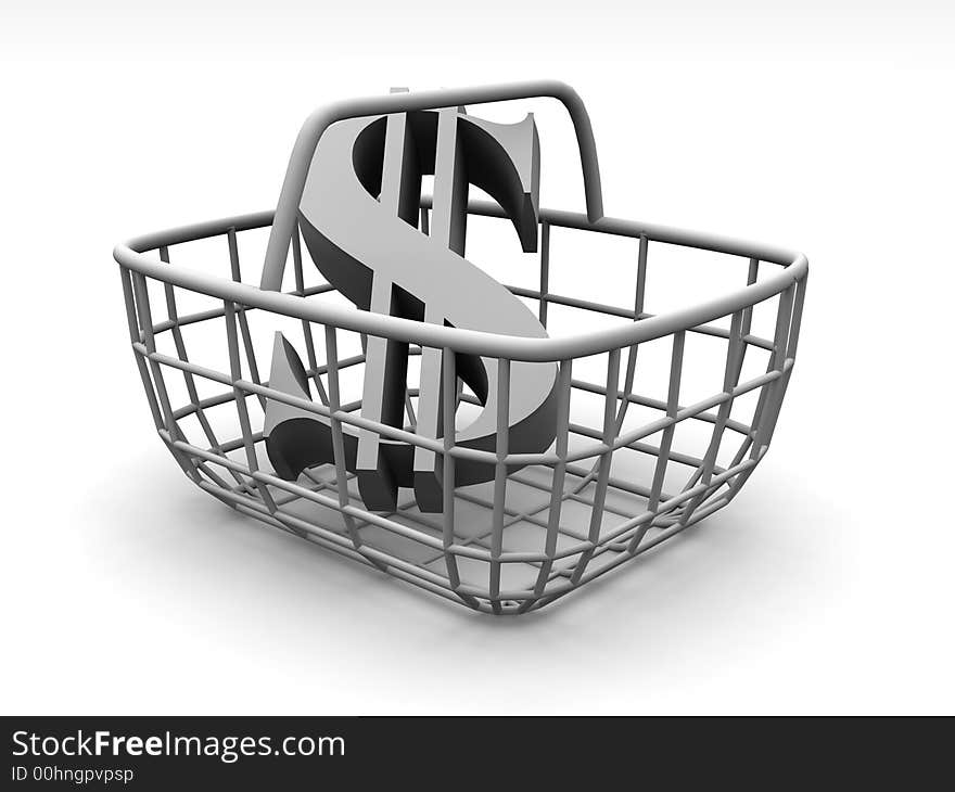 Consumer basket with dollar