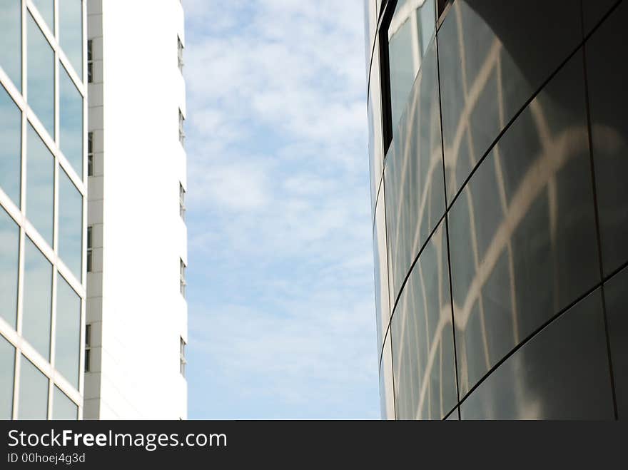 Modern architecture in the city of The Hague (The Netherlands)