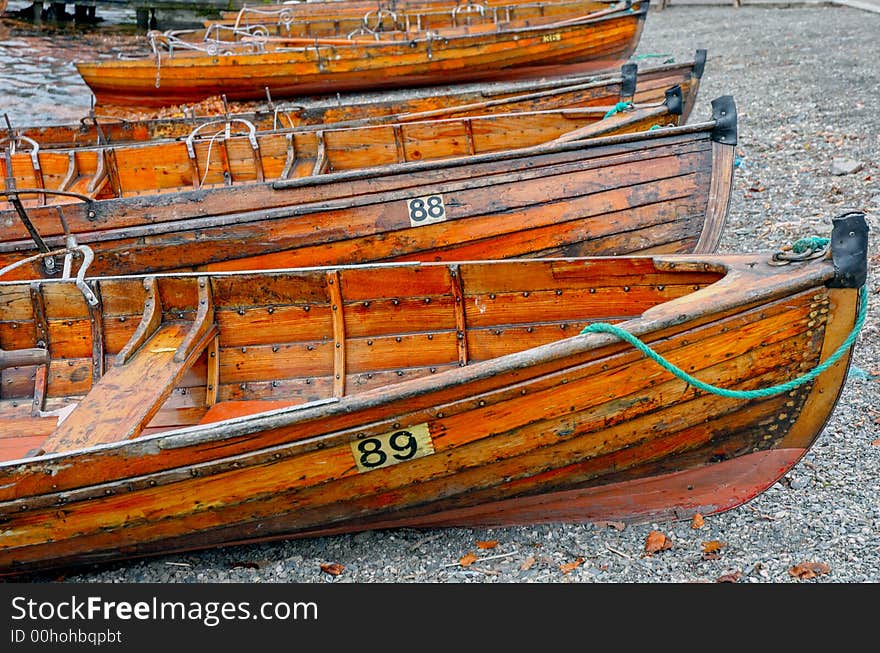 Boats that are let out for fishing. Boats that are let out for fishing.