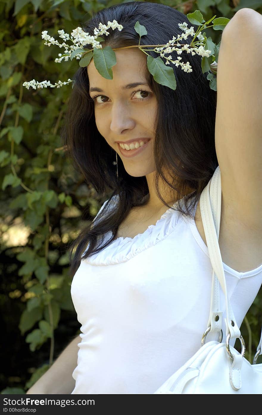 Beauty Girl with wreath