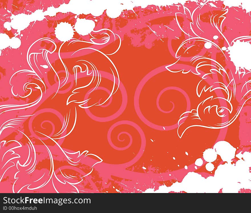 Vector ornament In flower style. Vector ornament In flower style