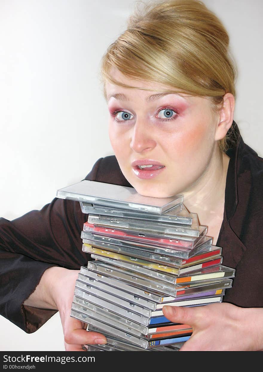 OFFICE WORKER and COMPACT DISK