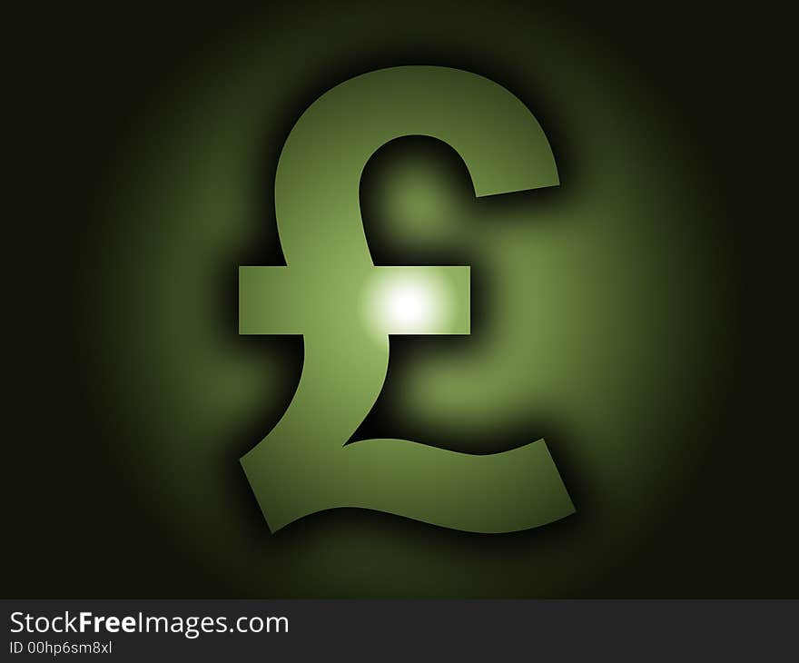 A image of a British currency pound sign. A image of a British currency pound sign.