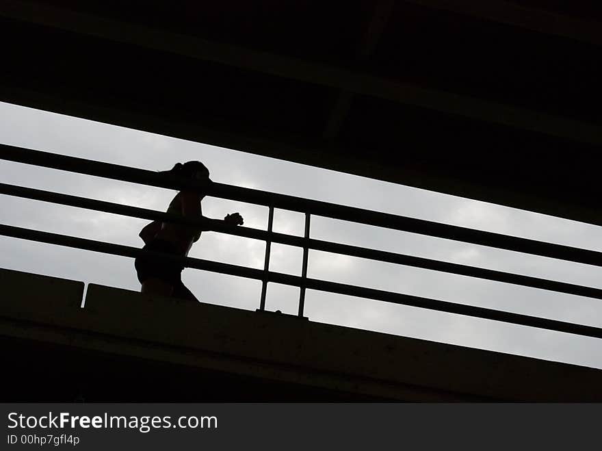 Woman Runner Silhouette