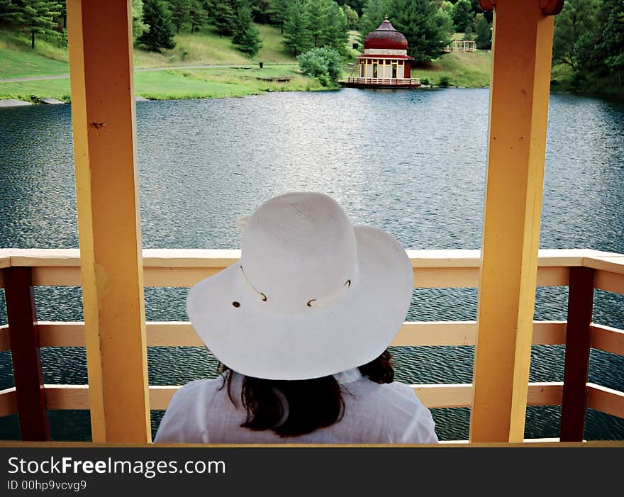 Looking over a lake