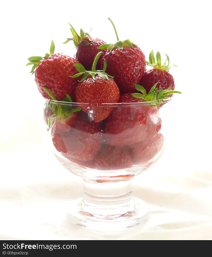 A bowl full of fresh strawberries