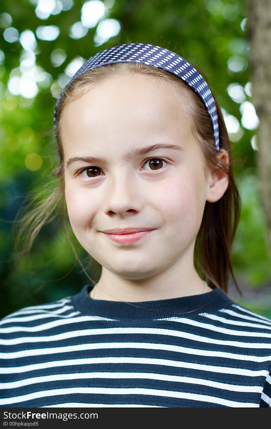 Smiling girl - portrait