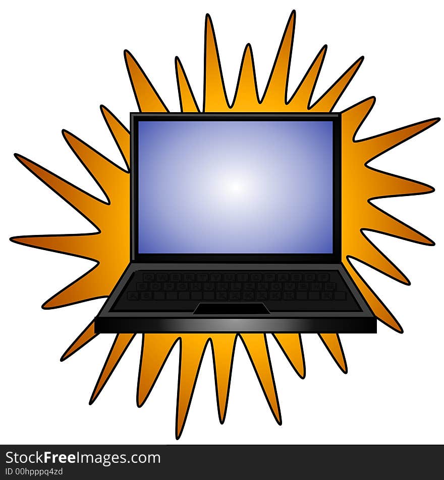 New Laptop Computer Clip Art