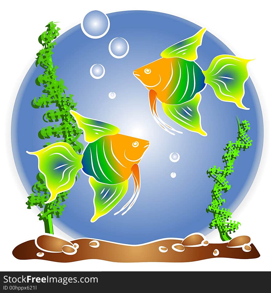 Tropical Fish Aquarium Clipart