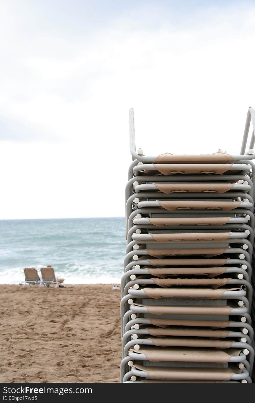 Stacked chairs