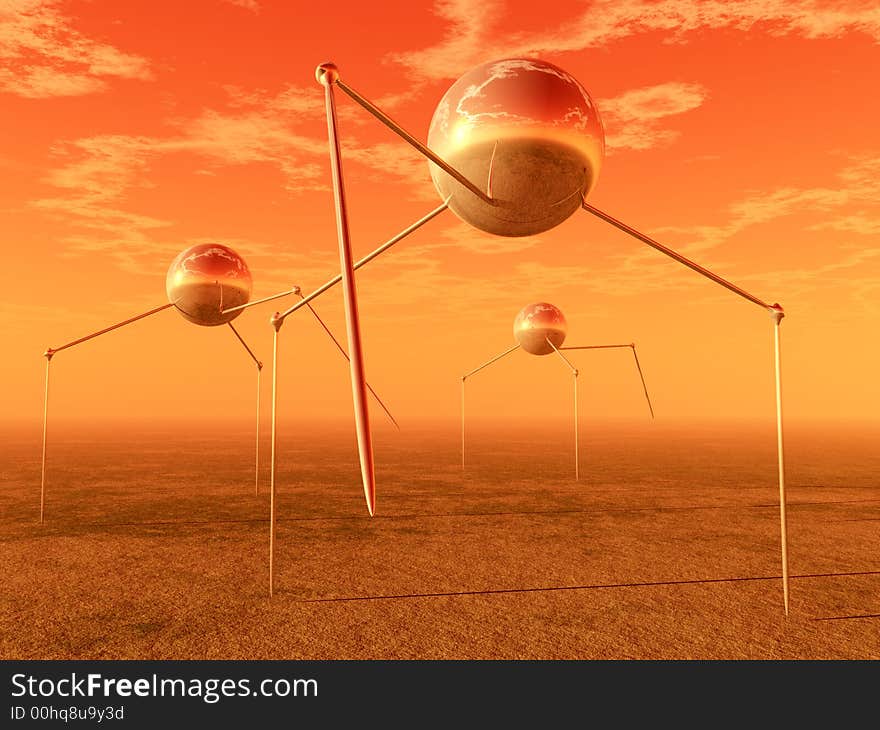 Alien Ball Tripods