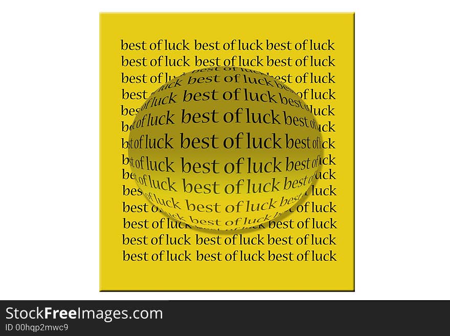 Focusing best of luck - computer generated card background