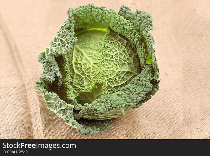 Cabbage isolated on the table