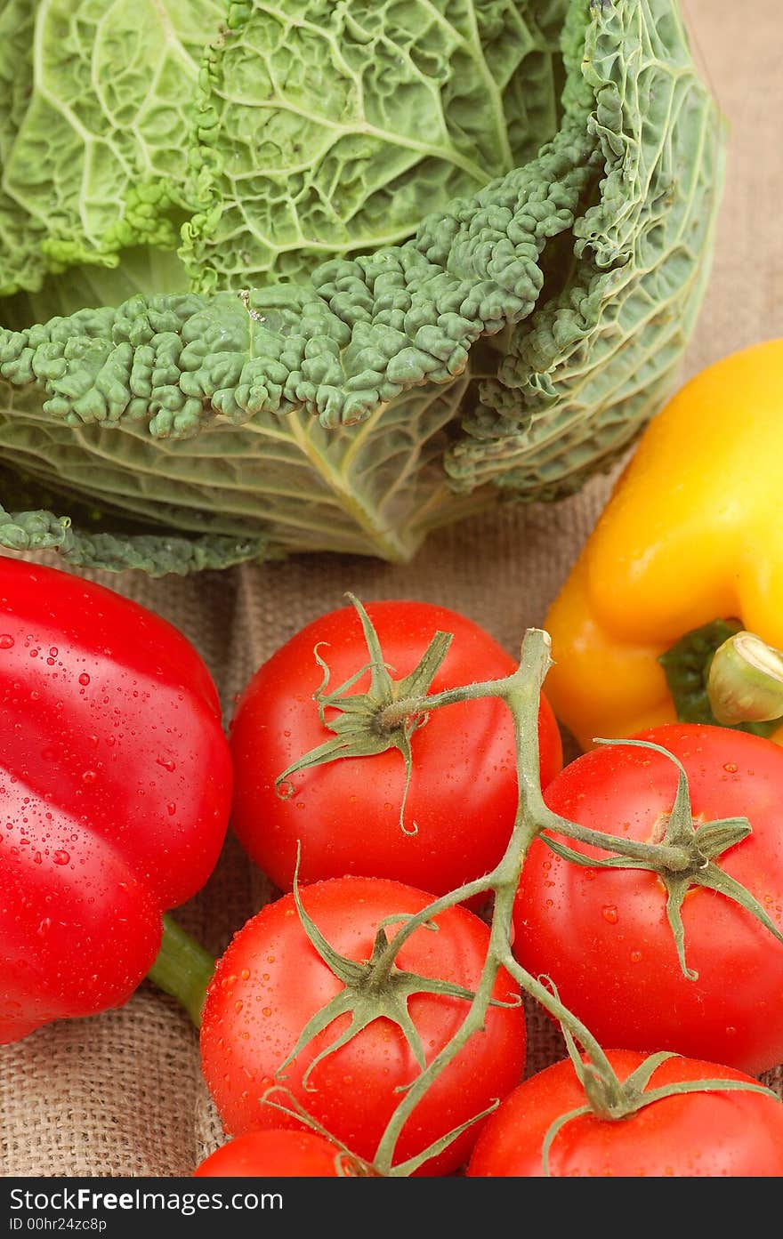 Some vegetables on the table