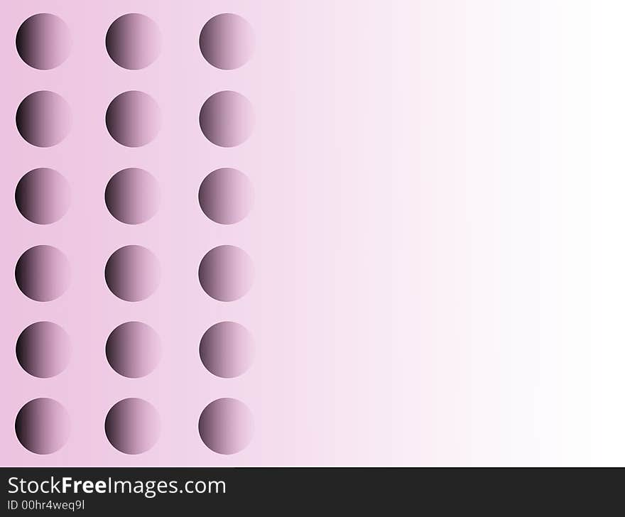 Pink and white gradient background with spots