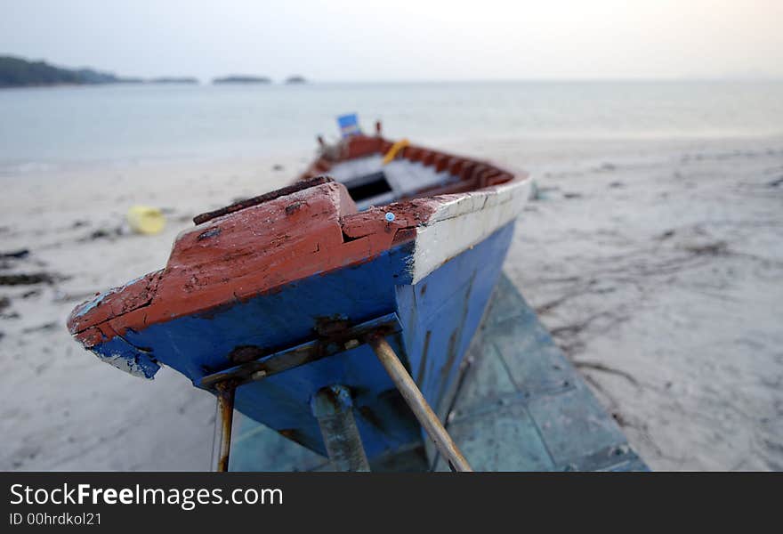 A boat captured in Thailand. A boat captured in Thailand