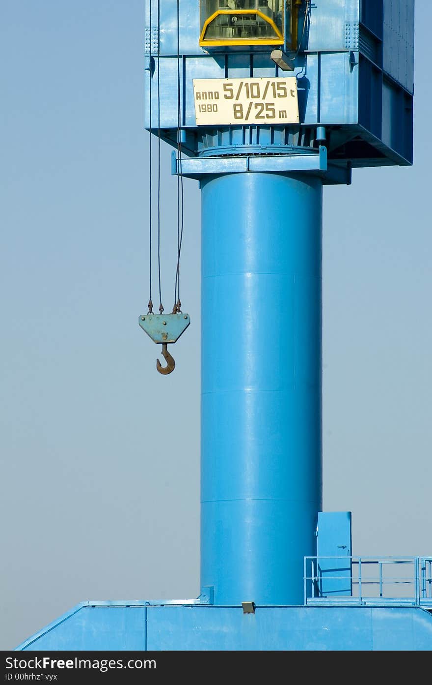 The hook of a crane in the port of Palermo(italy)