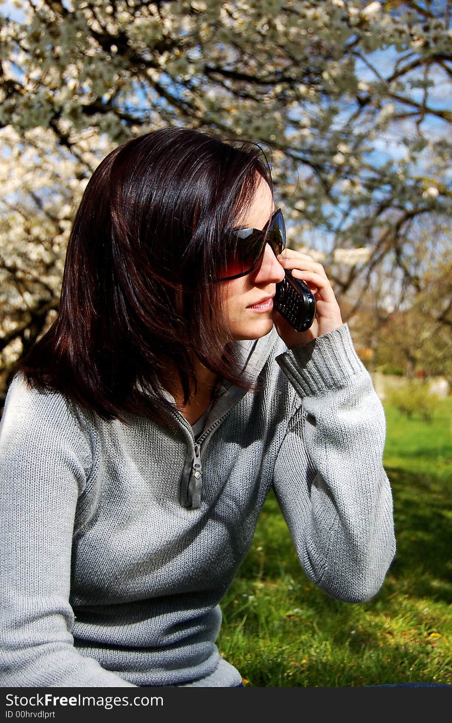 Girl in a park