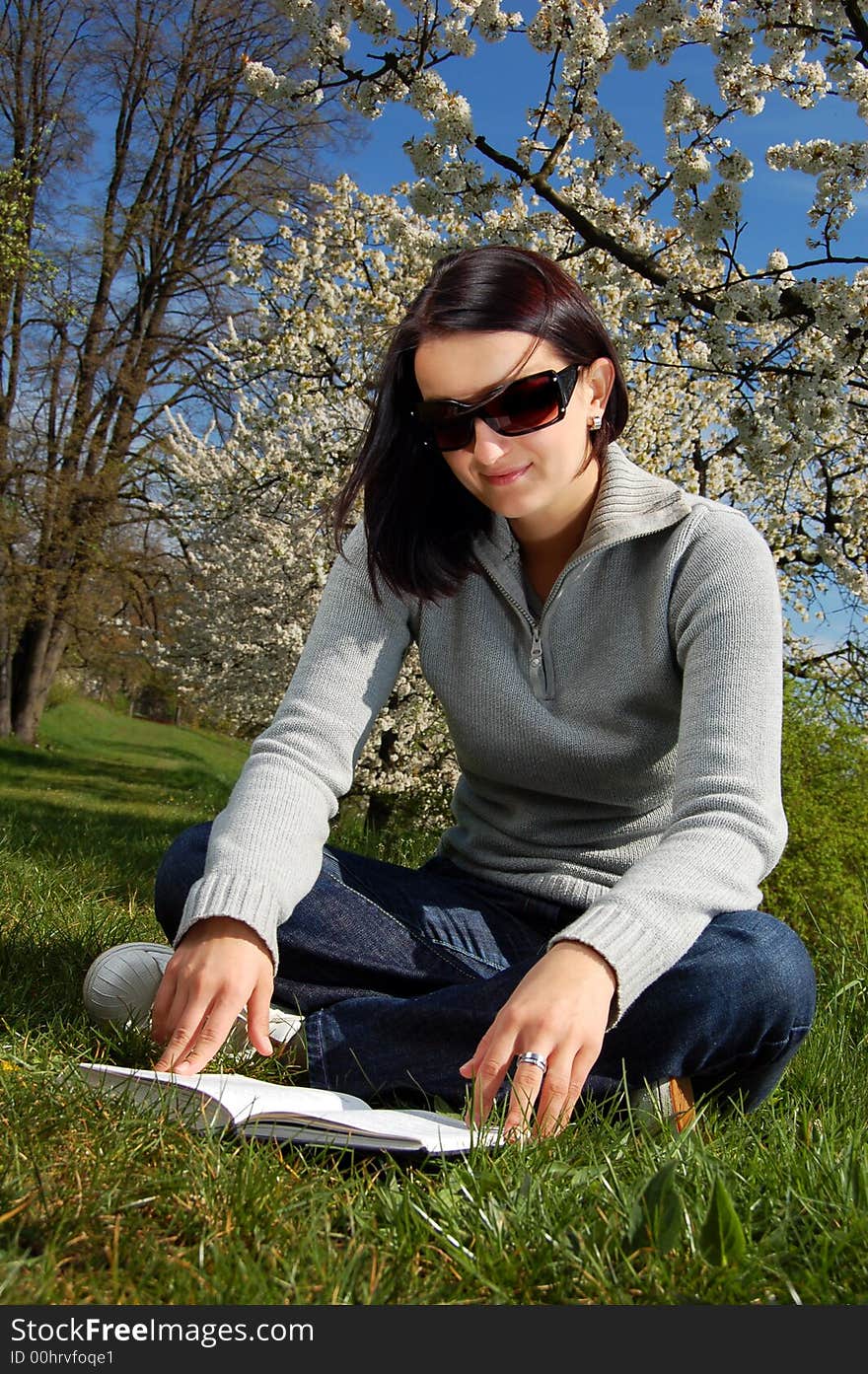 Girl in a park